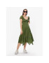 BDG Urban Outfitters Rochie de vară BDG CARMEN BOHEMIA MIDI 76476704 Verde Basic Fit - Pled.ro