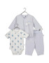 Blue Seven Set body pantaloni și vestă 422169 X Albastru - Pled.ro