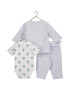 Blue Seven Set body pantaloni și vestă 422169 X Albastru - Pled.ro