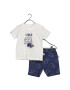 Blue Seven Set tricou și pantaloni scurți 422181 X Bleumarin Regular Fit - Pled.ro