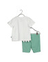 Blue Seven Set tricou și pantaloni scurți 422189 X Verde Regular Fit - Pled.ro