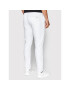 Boss Pantaloni din material Kaito 1 50472711 Alb Slim Fit - Pled.ro