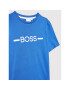 Boss Tricou J25N29 S Albastru Regular Fit - Pled.ro