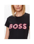 Boss Tricou Logo 50489531 Negru Slim Fit - Pled.ro