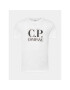 C.P. Company Tricou 14CMTS189A 005100W Alb Regular Fit - Pled.ro