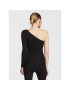 Calvin Klein Bluză Q-Nova One Shoulder K20K205044 Negru Slim Fit - Pled.ro