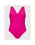 Calvin Klein Swimwear Costum de baie Plunge KW0KW01667 Roz - Pled.ro