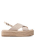 Calvin Klein Espadrile Flatform Wedge Sndl He HW0HW00688 Bej - Pled.ro