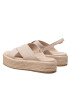 Calvin Klein Espadrile Flatform Wedge Sndl He HW0HW00688 Bej - Pled.ro