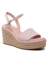 Calvin Klein Espadrile Wedge Sndl 50 He HW0HW00689 Roz - Pled.ro