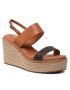 Calvin Klein Espadrile Wedge Sndl 50 HW0HW00823 Maro - Pled.ro