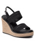 Calvin Klein Espadrile Wedge Sndl 70 He HW0HW00690 Negru - Pled.ro