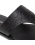 Calvin Klein Flip flop Almond Flat Tp Slide Hf HW0HW01159 Negru - Pled.ro