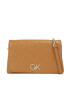 Calvin Klein Geantă Re-Lock Shoulder Bag Md - Emb K60K611061 Maro - Pled.ro