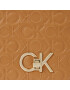 Calvin Klein Geantă Re-Lock Shoulder Bag Md - Emb K60K611061 Maro - Pled.ro