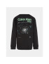 Calvin Klein Jeans Bluză Glow In The Dark IB0IB01897 Negru Regular Fit - Pled.ro