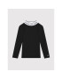 Calvin Klein Jeans Bluză Intarsia Mock Neck IG0IG01019 Negru Regular Fit - Pled.ro