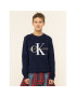 Calvin Klein Jeans Bluză Monogram Logo IU0IU00069 Bleumarin Regular Fit - Pled.ro