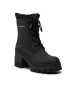 Calvin Klein Jeans Botine Chunky Heeled Boot Laceup YW0YW00729 Negru - Pled.ro