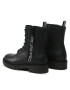 Calvin Klein Jeans Botine Combat Mid Laceup Zip Wn YW0YW01035 Negru - Pled.ro