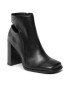 Calvin Klein Jeans Botine Heel Zip Boot Lth YW0YW01070 Negru - Pled.ro