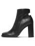 Calvin Klein Jeans Botine Heel Zip Boot Lth YW0YW01070 Negru - Pled.ro