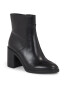 Calvin Klein Jeans Botine Mid Block Heel Boot Lth Wn YW0YW01259 Negru - Pled.ro