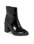 Calvin Klein Jeans Botine Mid Block Heel Boot Naplak Wn YW0YW01258 Negru - Pled.ro