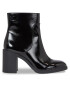 Calvin Klein Jeans Botine Mid Block Heel Boot Naplak Wn YW0YW01258 Negru - Pled.ro