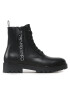 Calvin Klein Jeans Cizme Combat Mid Laceup Boot W Zip YM0YM00262 Negru - Pled.ro