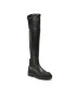 Calvin Klein Jeans Cizme lungi muschetar Combat Knee Boot YW0YW00737 Negru - Pled.ro