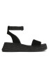 Calvin Klein Jeans Espadrile Sporty Wedge Rope Su Con YW0YW00977 Negru - Pled.ro