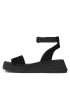 Calvin Klein Jeans Espadrile Sporty Wedge Rope Su Con YW0YW00977 Negru - Pled.ro