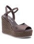 Calvin Klein Jeans Espadrile Wedge Sandal Ankle Strap Co YW0YW00121 Maro - Pled.ro