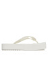 Calvin Klein Jeans Flip flop Beach Sandal Flatform Logo YW0YW01092 Alb - Pled.ro