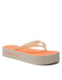 Calvin Klein Jeans Flip flop Beach Sandal Flatform Logo YW0YW01092 Bej - Pled.ro