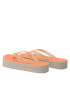 Calvin Klein Jeans Flip flop Beach Sandal Flatform Logo YW0YW01092 Bej - Pled.ro