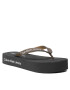 Calvin Klein Jeans Flip flop Beach Sandal Flatform Logo YW0YW01092 Negru - Pled.ro