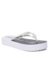 Calvin Klein Jeans Flip flop Beach Sandal Flatform YW0YW00716 Alb - Pled.ro