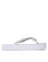 Calvin Klein Jeans Flip flop Beach Sandal Flatform YW0YW00716 Alb - Pled.ro