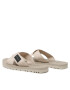 Calvin Klein Jeans Flip flop Prefresato Crisscros Badge YM0YM00641 Écru - Pled.ro