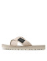 Calvin Klein Jeans Flip flop Prefresato Crisscros Badge YM0YM00641 Écru - Pled.ro