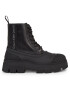 Calvin Klein Jeans Ghete Chunky Combat Lace Up Boot YM0YM00814 Negru - Pled.ro