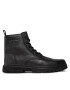 Calvin Klein Jeans Ghete Eva Mid Laceup Boot Lth YM0YM00751 Negru - Pled.ro