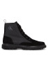 Calvin Klein Jeans Ghete Eva Mid Laceup Lth Boot Hiking YM0YM00842 Negru - Pled.ro