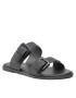 Calvin Klein Jeans Șlapi Flat Sandal Twostrips Rub YW0YW00537 Negru - Pled.ro