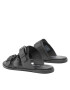 Calvin Klein Jeans Șlapi Flat Sandal Twostrips Rub YW0YW00537 Negru - Pled.ro