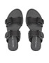 Calvin Klein Jeans Șlapi Flat Sandal Twostrips Rub YW0YW00537 Negru - Pled.ro