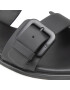 Calvin Klein Jeans Șlapi Flat Sandal Twostrips Rub YW0YW00537 Negru - Pled.ro