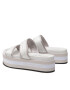 Calvin Klein Jeans Șlapi Flatform Sandal Twostraps YW0YW00561 Alb - Pled.ro